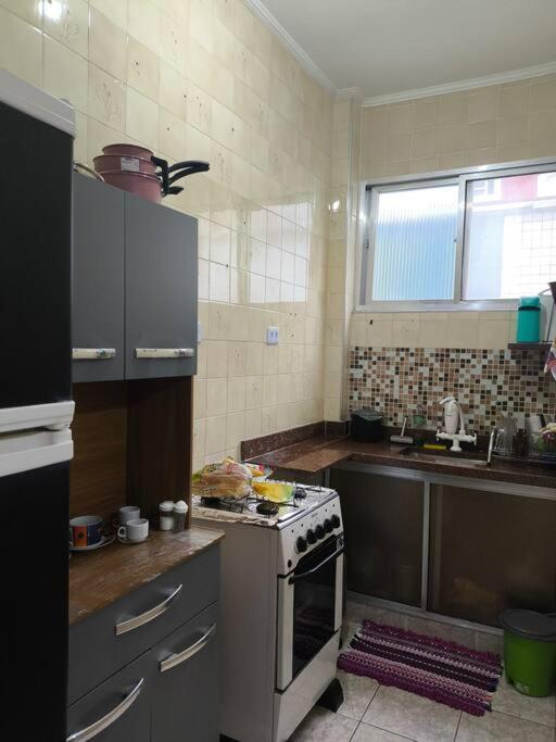 Flat with the sea view Apartment Praia Grande  Bagian luar foto