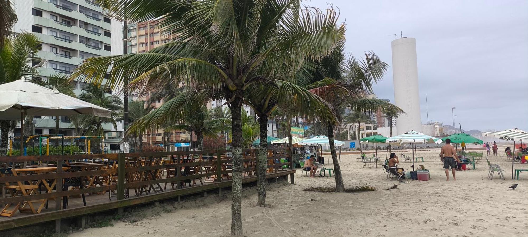 Flat with the sea view Apartment Praia Grande  Bagian luar foto